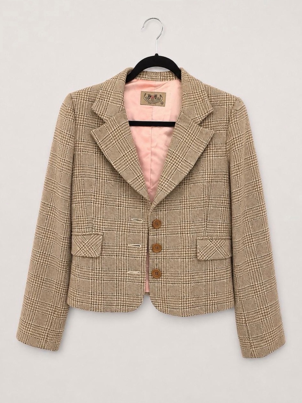 Vintage Juicy Couture Plaid Wool Blazer - Size Medium